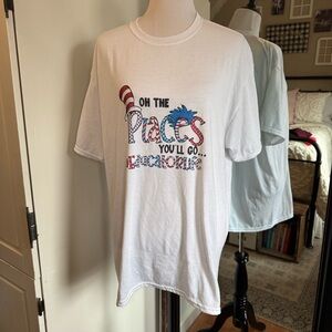 🔴 Jerzees XL White Educator Tee Shirt